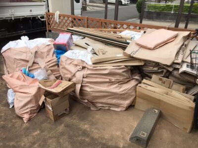 リフォーム工事に伴う産業廃棄物回収後