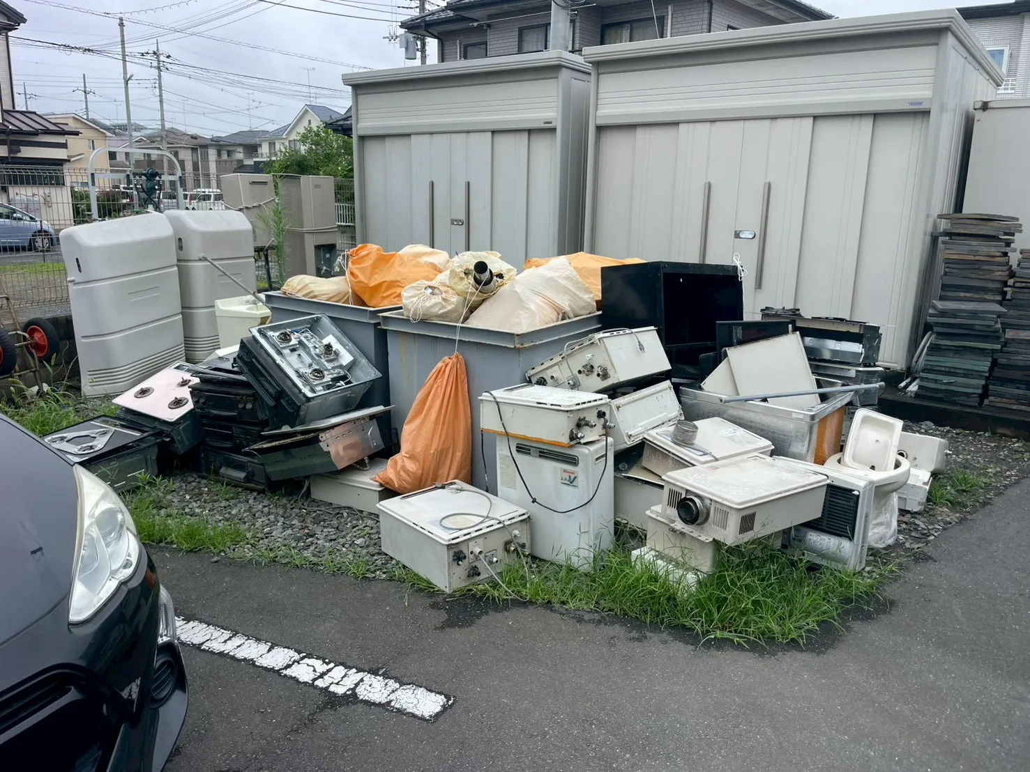 回収前