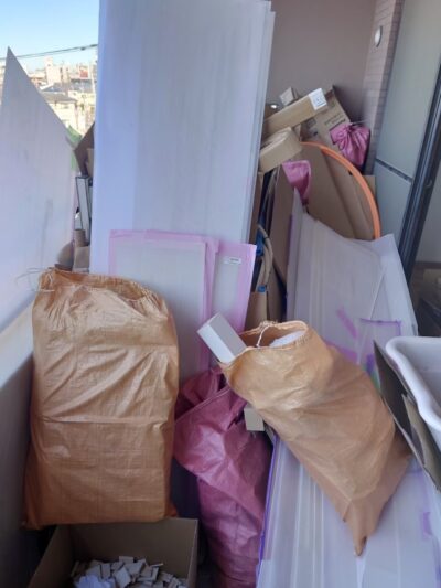 リフォーム工事に伴う産業廃棄物回収