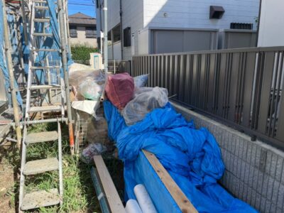 新築工事に伴う産業廃棄物回収