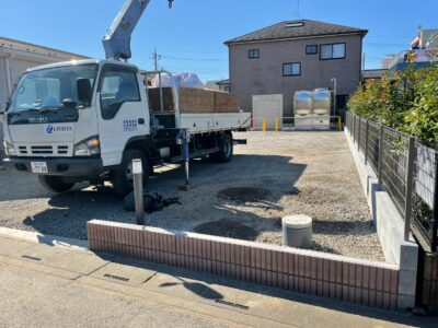 新築工事にてフレコン袋回収画像