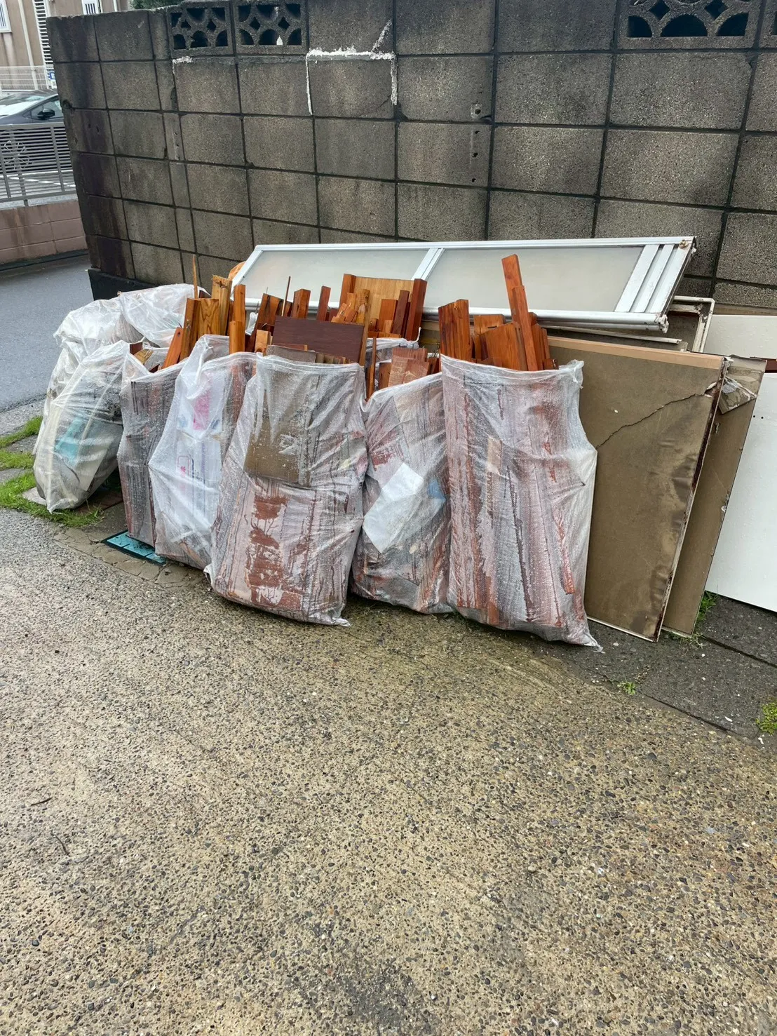 回収前