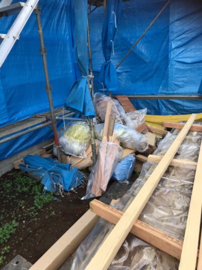 新築工事に伴う産業廃棄物回収