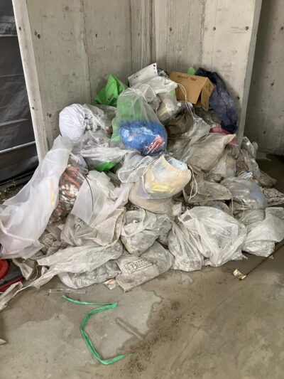 新築工事に伴う産業廃棄物回収