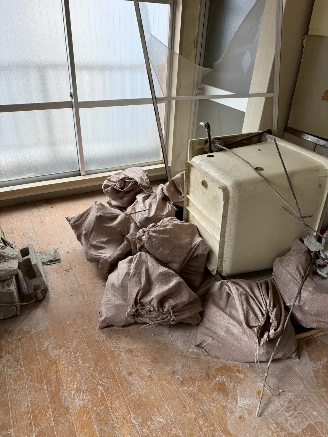 回収前