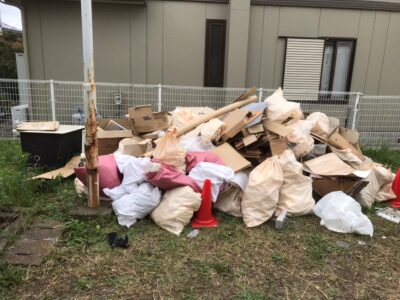 解体工事に伴う産業廃棄物回収